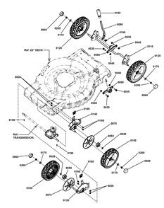 Wheels Group (7501592) Diagram and Parts List for 7800807-JS26 2011 Briggs and Stratton Lawn Mower